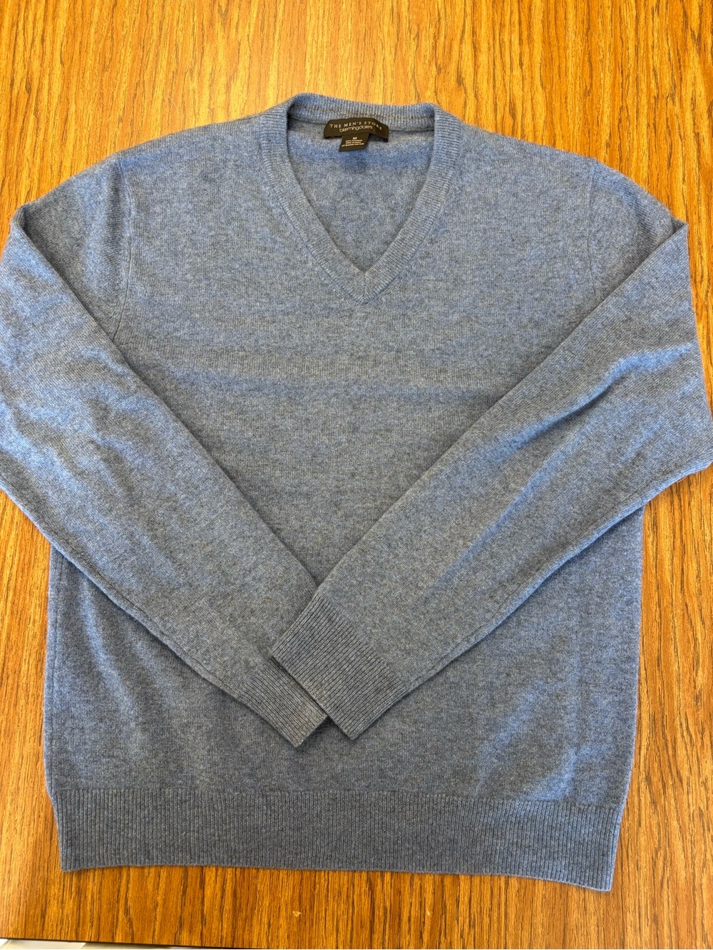 Bloomingdale's Men's Heather Slate V-Neck Sweater
